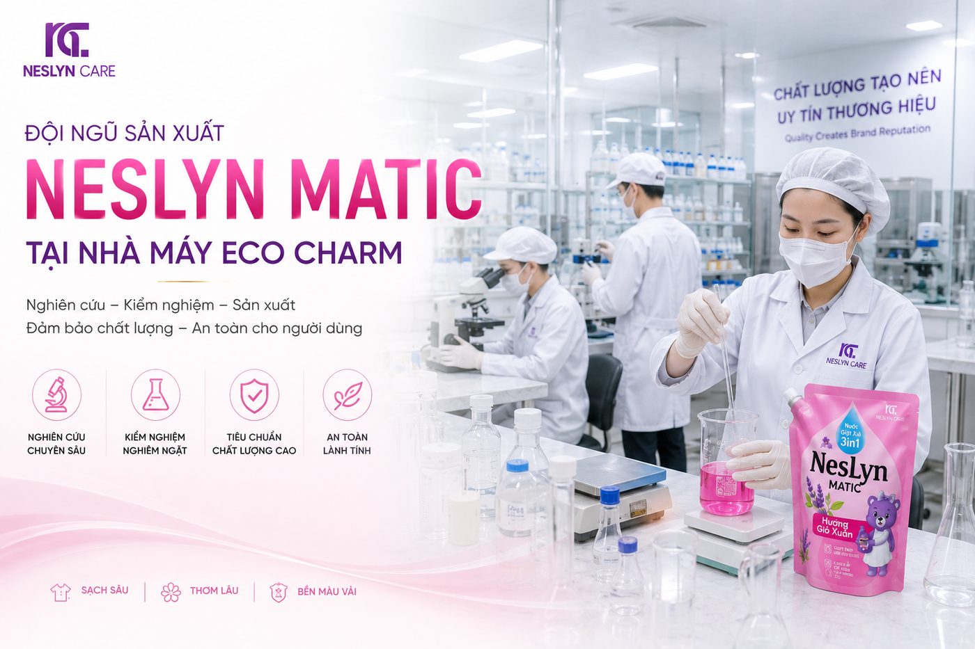 Phòng nghiên cứu và kiểm nghiệm tại nhà máy Eco Charm